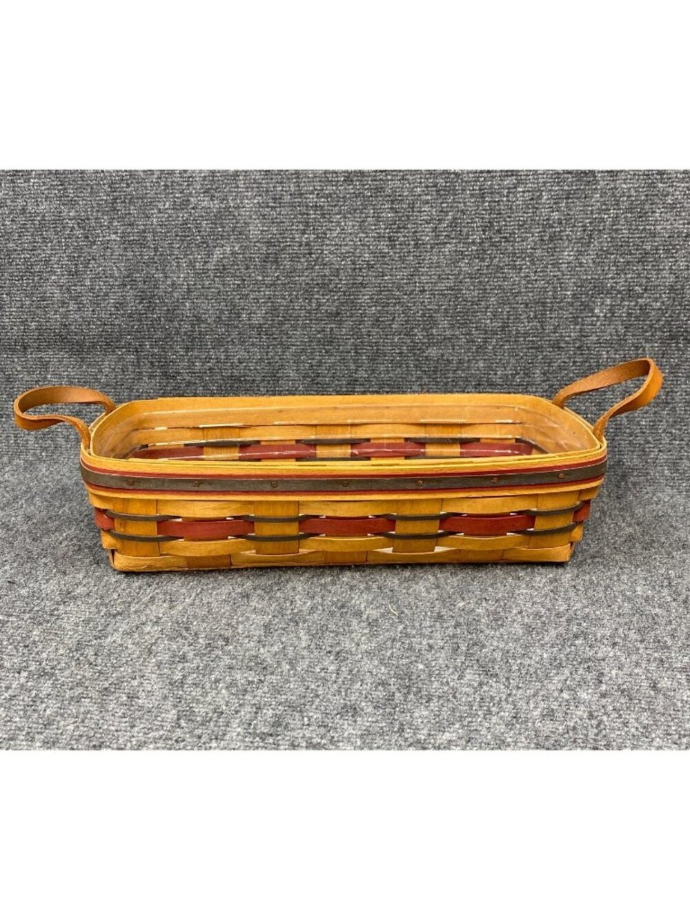 Longaberger 1993 Crisco American Baking Basket 14745 Leather Handles NOS Liner